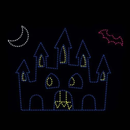 17' X 20' Halloween Castle, LED