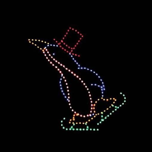 10' Penguin Skater, LED