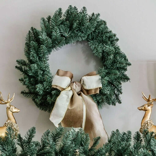 King Of Christmas 24" Tribeca Spruce Blue Wreath Unlit