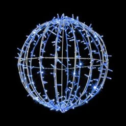 20" Foldable Sphere - LED - Blue - Commercial Grade