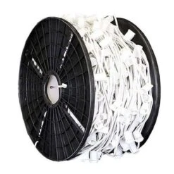 C7 Cord, 12" Spacing, White Wire, SPT-1, 500'