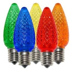 C9 SMD LED Retrofit Bulb - Multi - Minleon - Bag Of 25