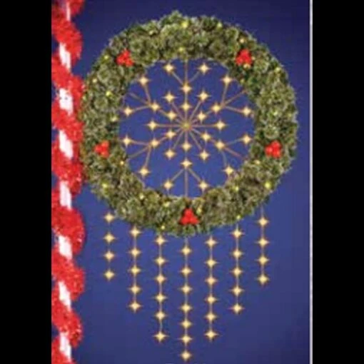 Snowflake Cascade Wreath